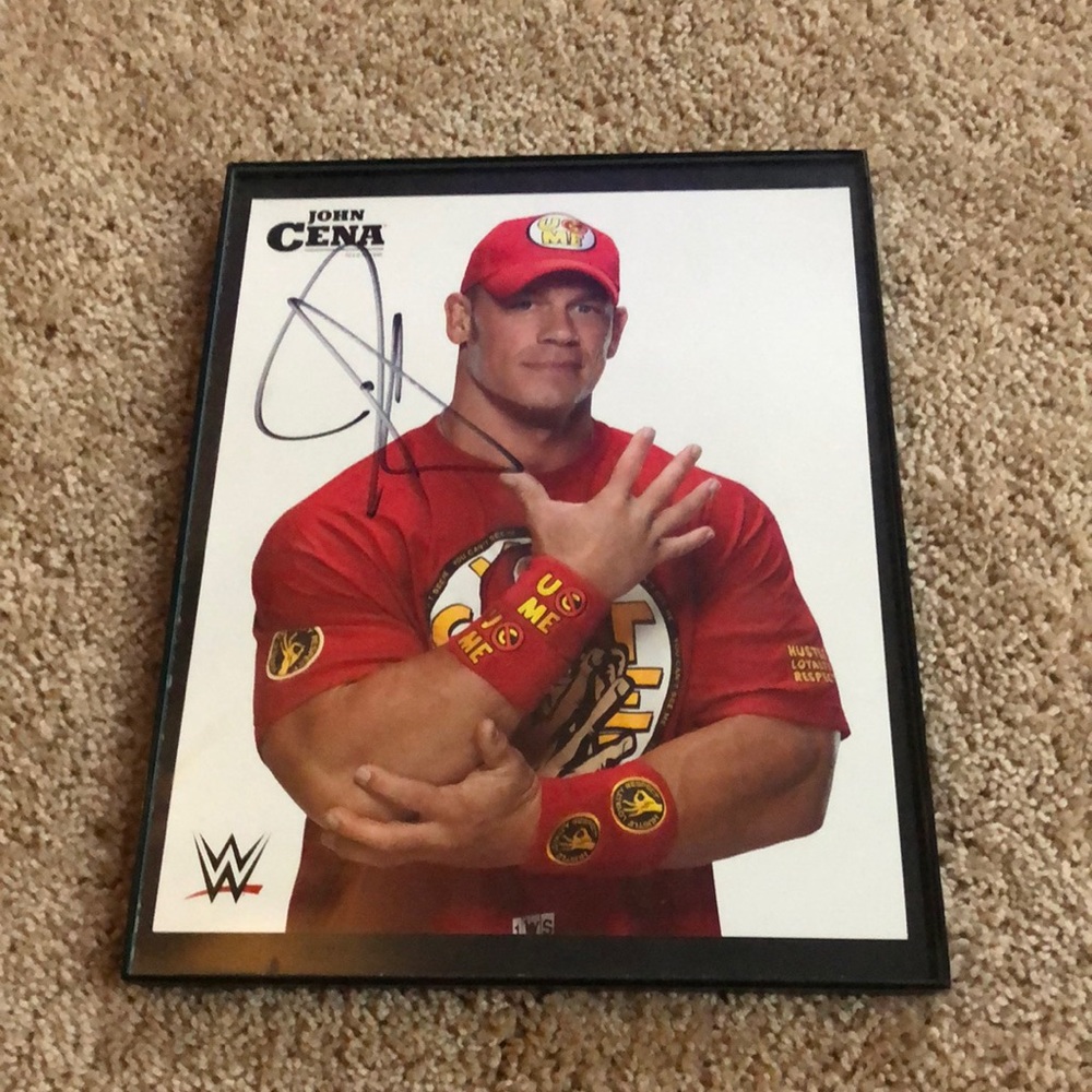 John cena signed photo